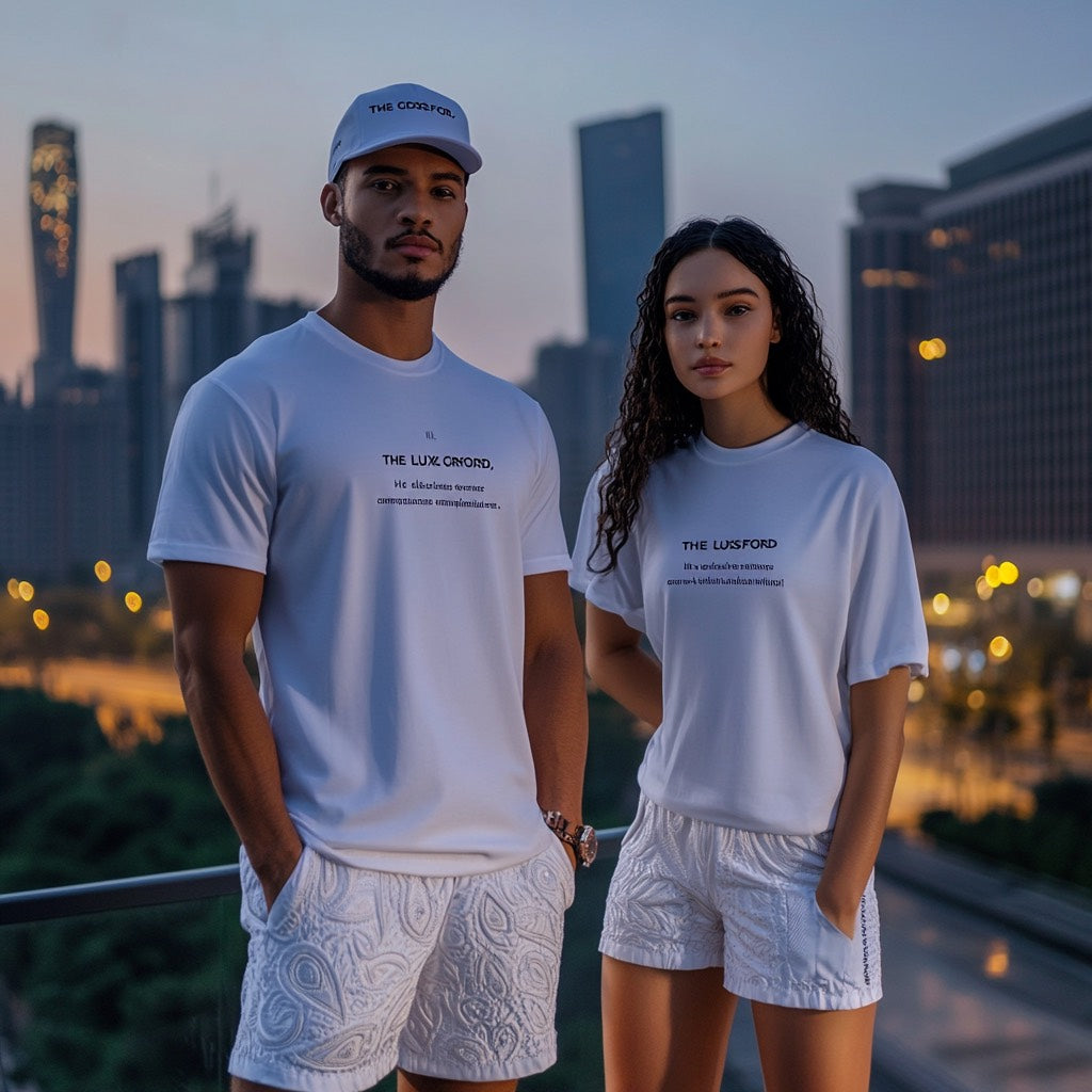 Half-and-Half Creamer Short-sleeve Set